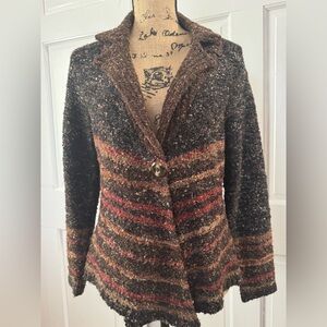 Women's Striped Wool-Blend Jacket